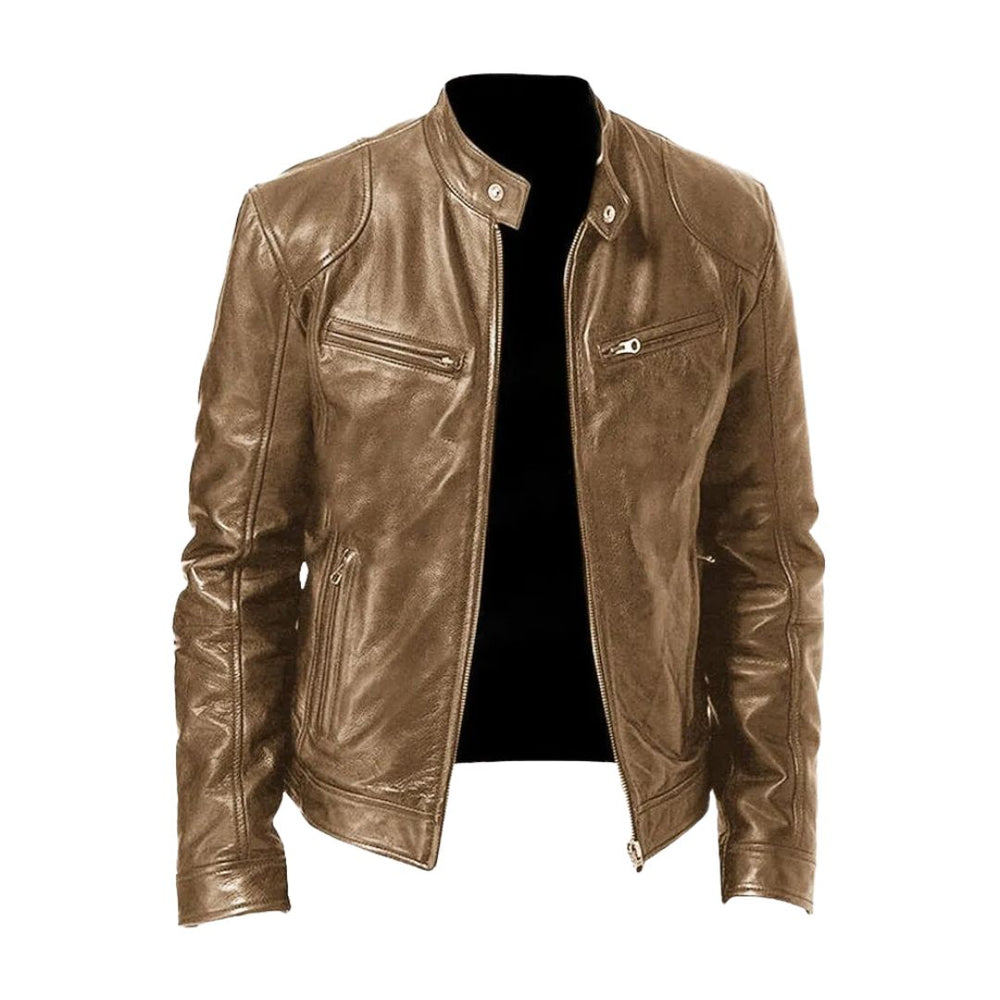 BRUNO - Chaqueta de piel de motorista™