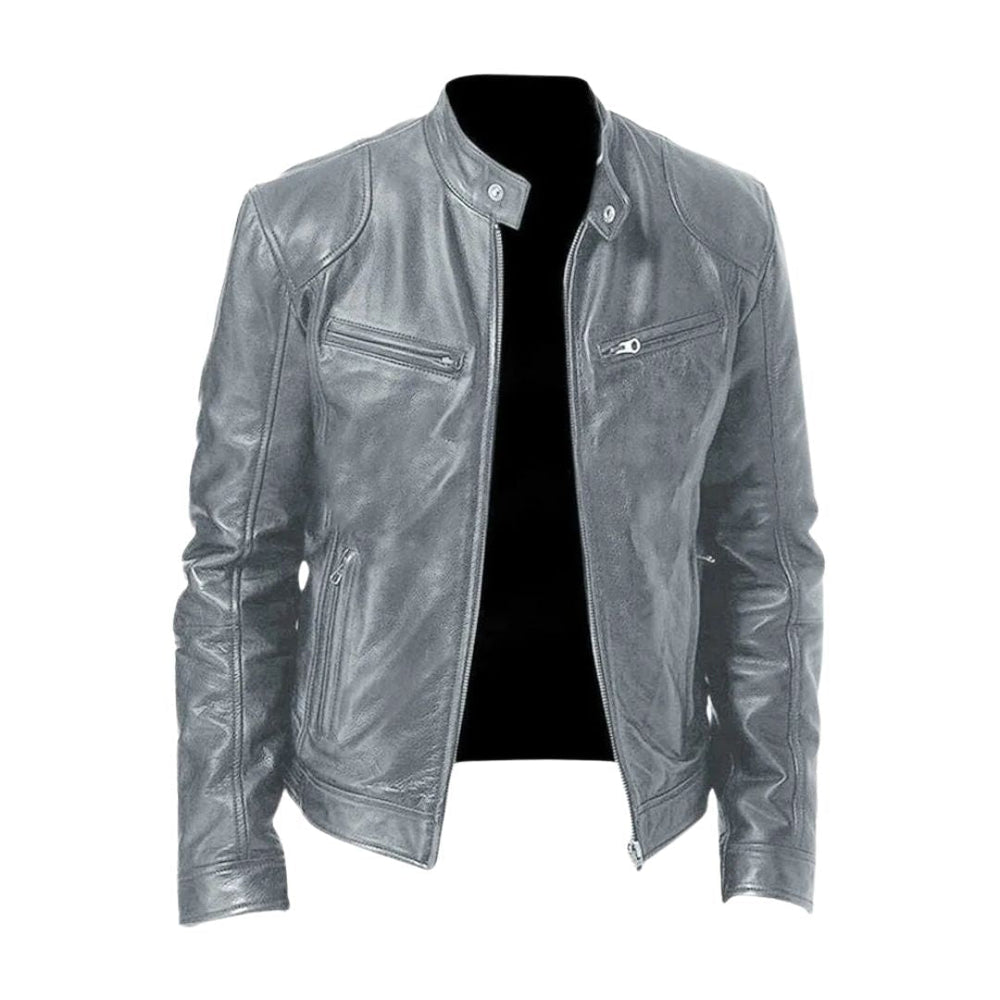 BRUNO - Chaqueta de piel de motorista™