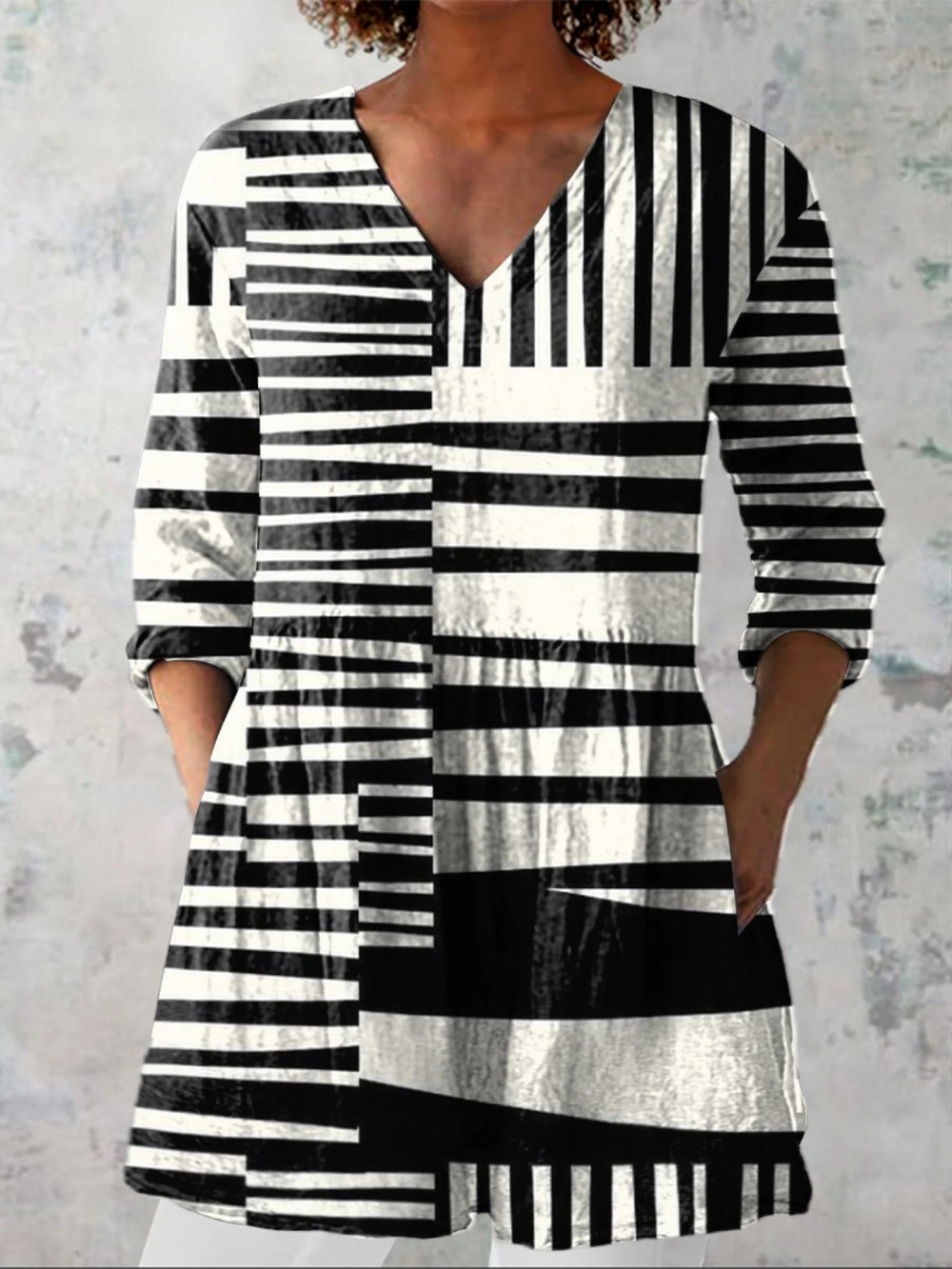 QUINN - BLUSA LARGA DE ESTAMPADO