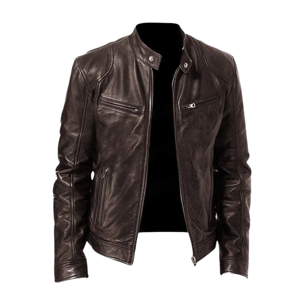 BRUNO - Chaqueta de piel de motorista™