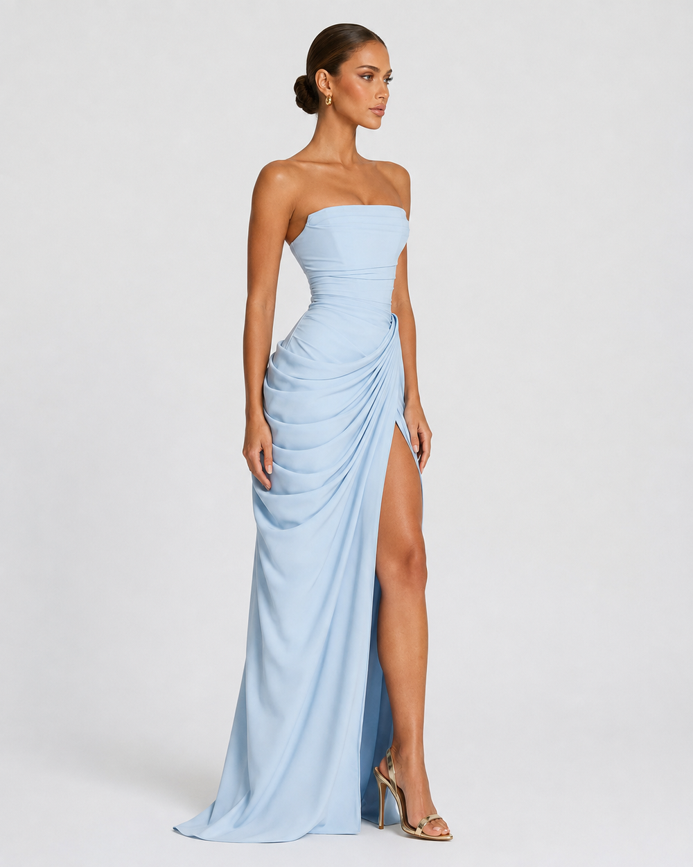 Vestido de Gala Drapeado Protagonista