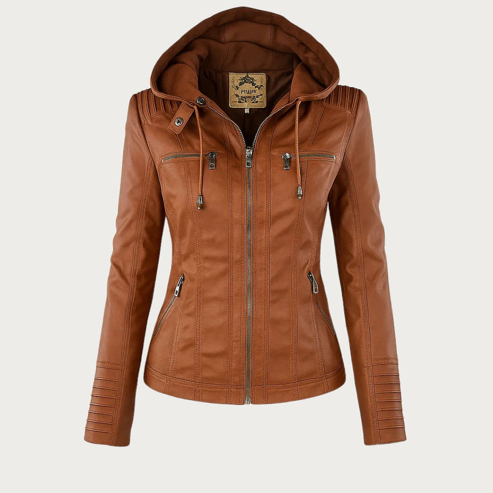 Flavia | Chaqueta de Piel Robusta y Elegante