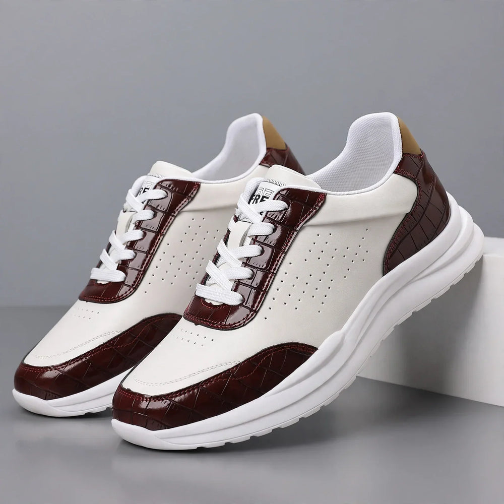 Zapatillas de piel
