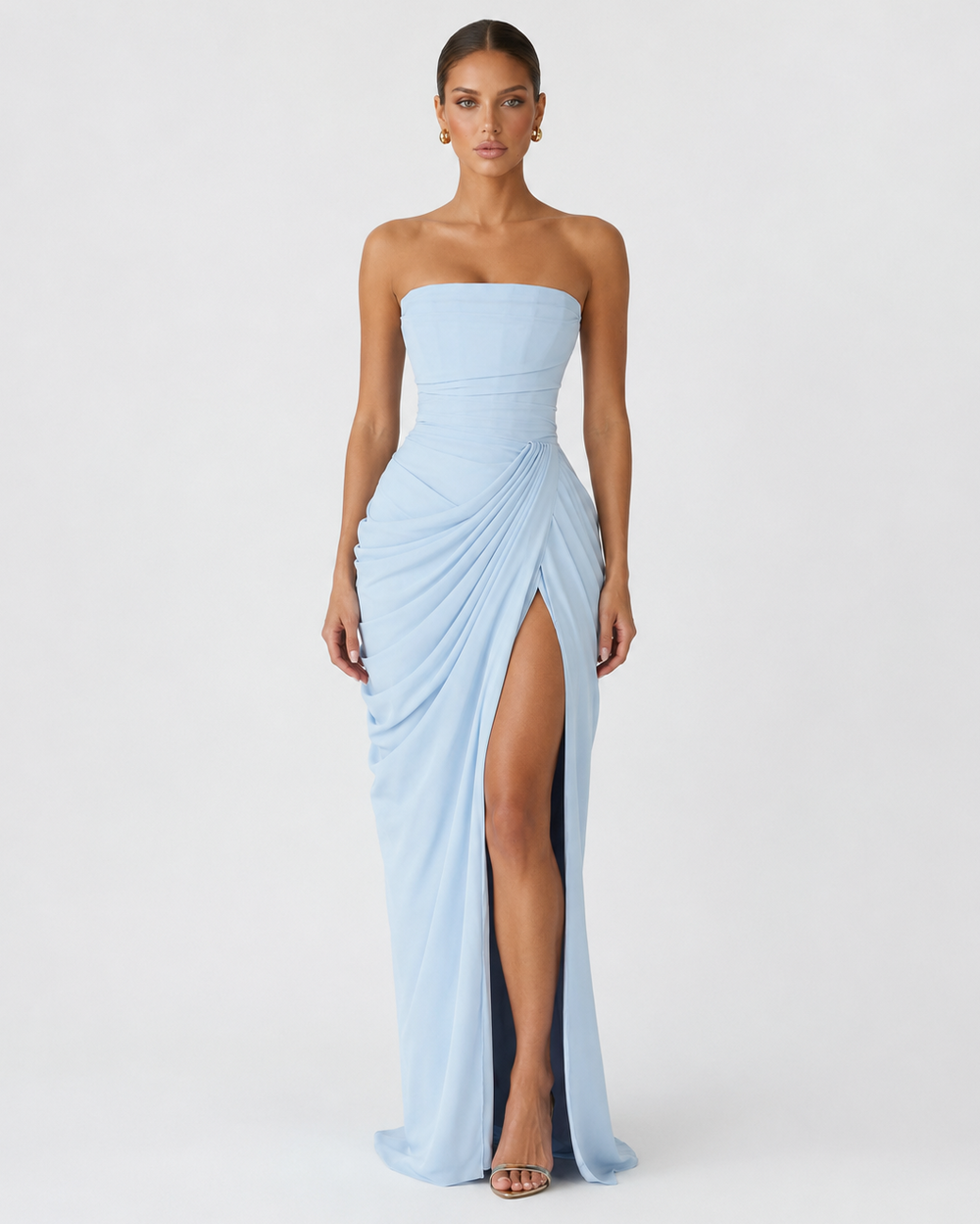 Vestido de Gala Drapeado Protagonista