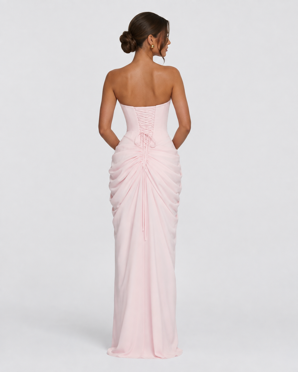 Vestido de Gala Drapeado Protagonista