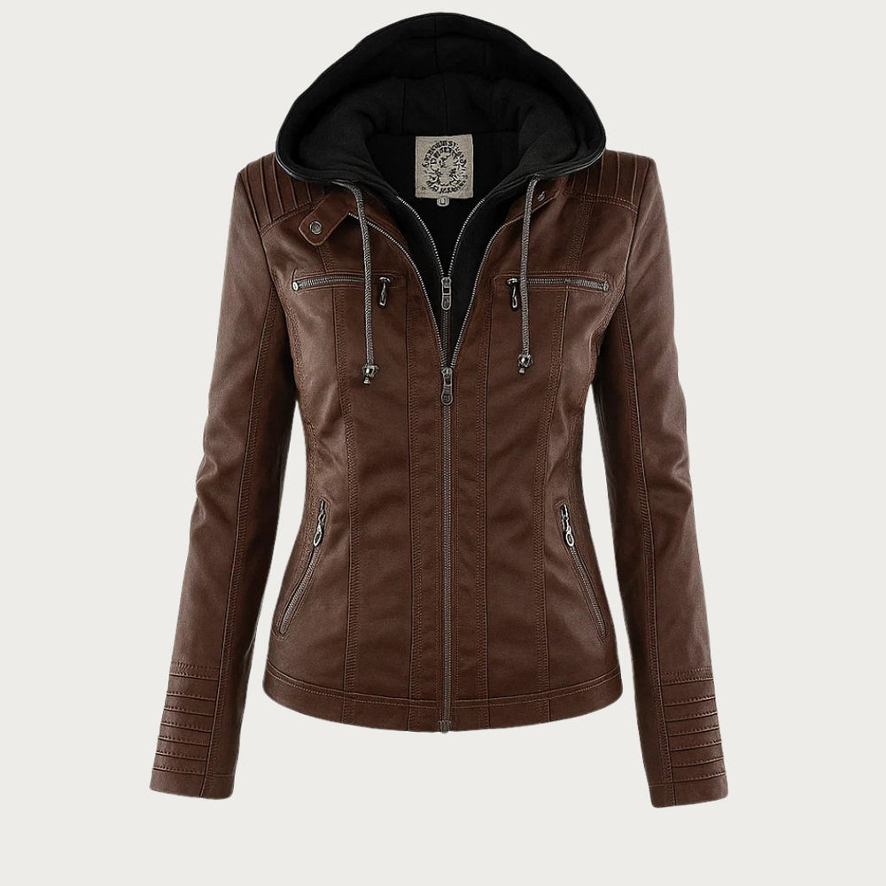 Flavia | Chaqueta de Piel Robusta y Elegante