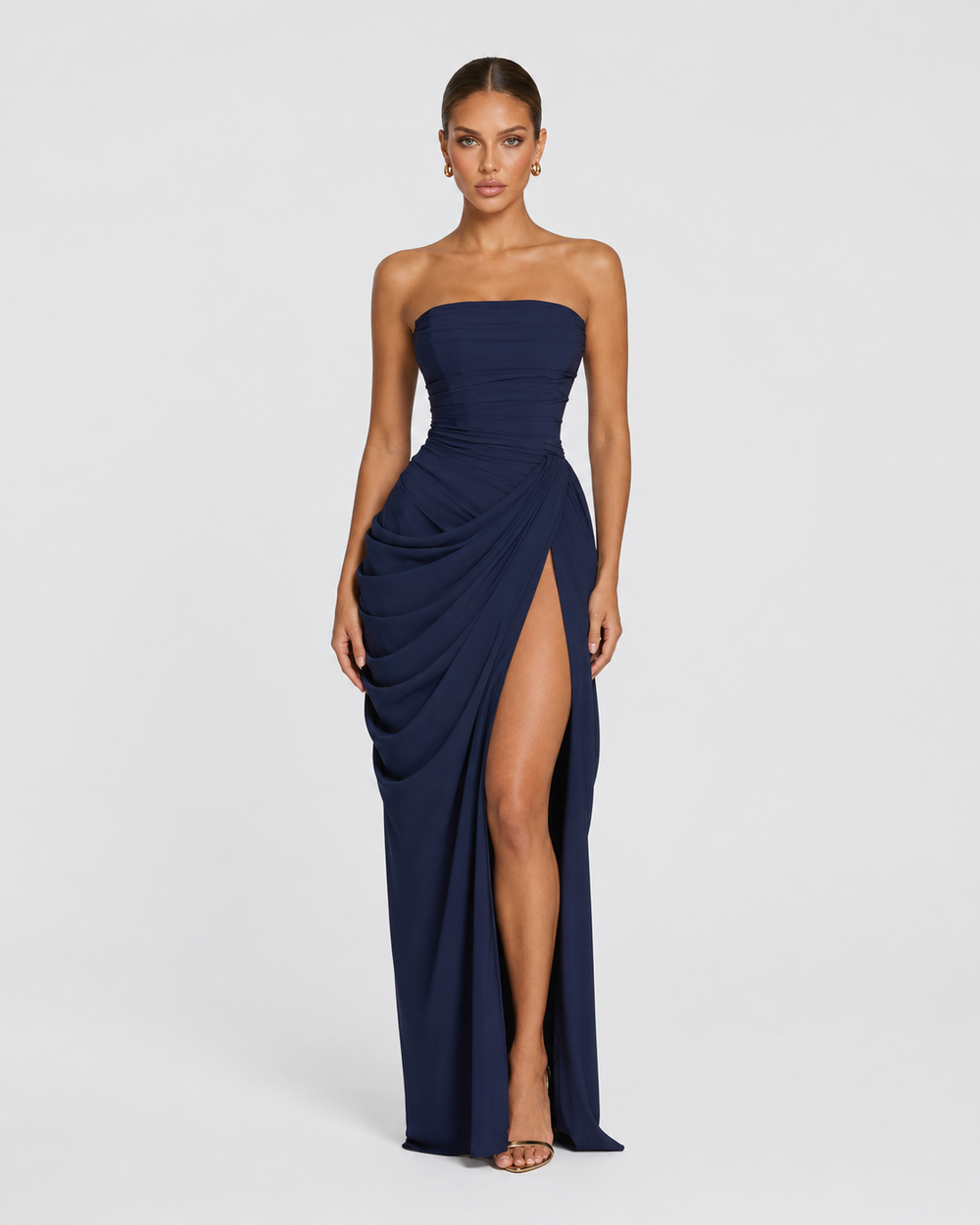 Vestido de Gala Drapeado Protagonista