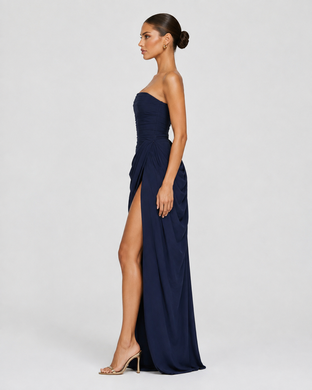 Vestido de Gala Drapeado Protagonista