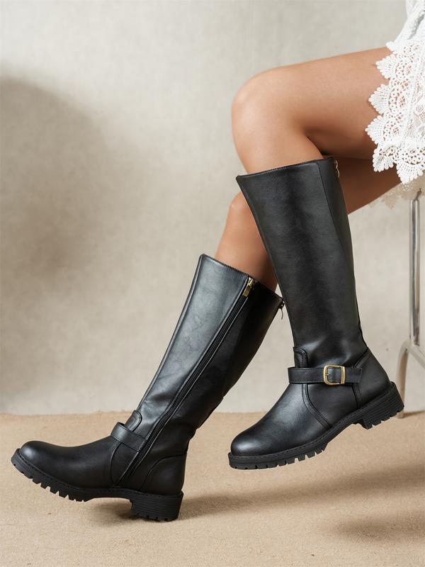 Elegantes botas para mujer con tacón bajo