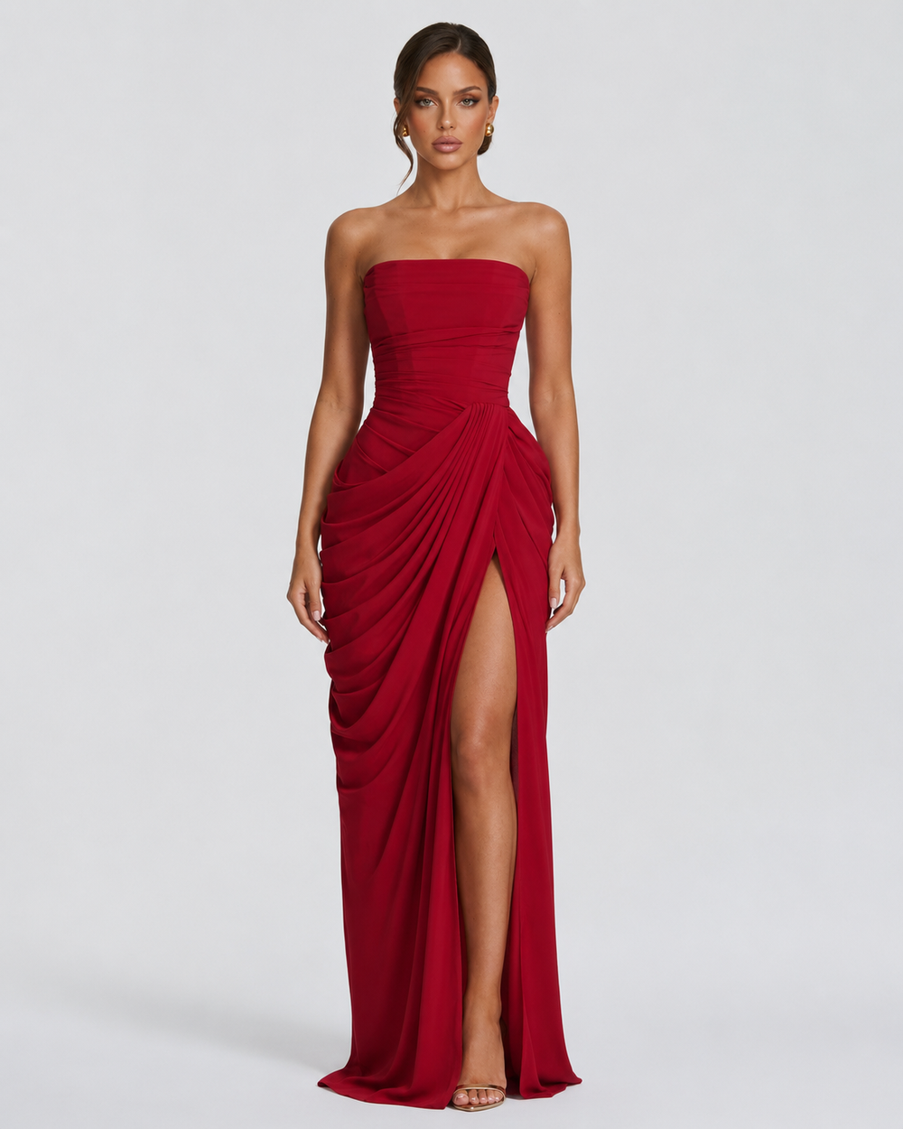 Vestido de Gala Drapeado Protagonista