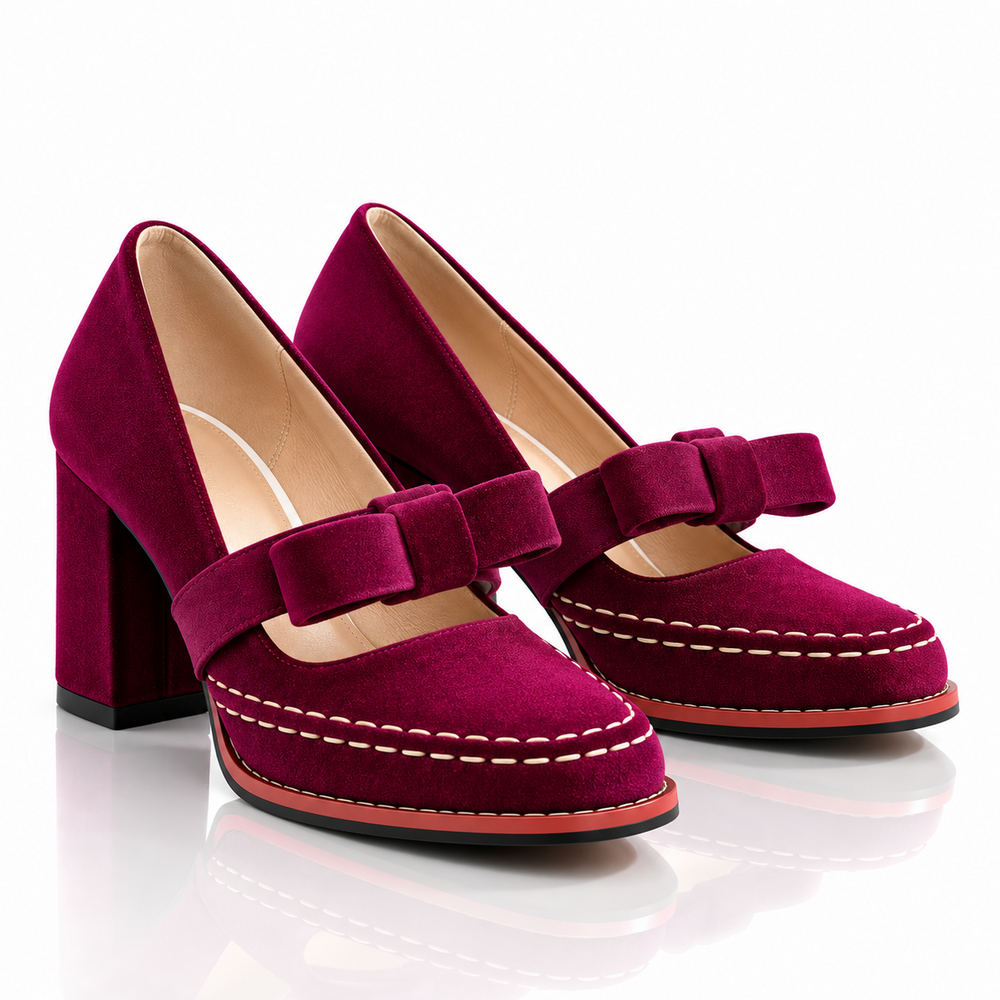 Tacones de terciopelo