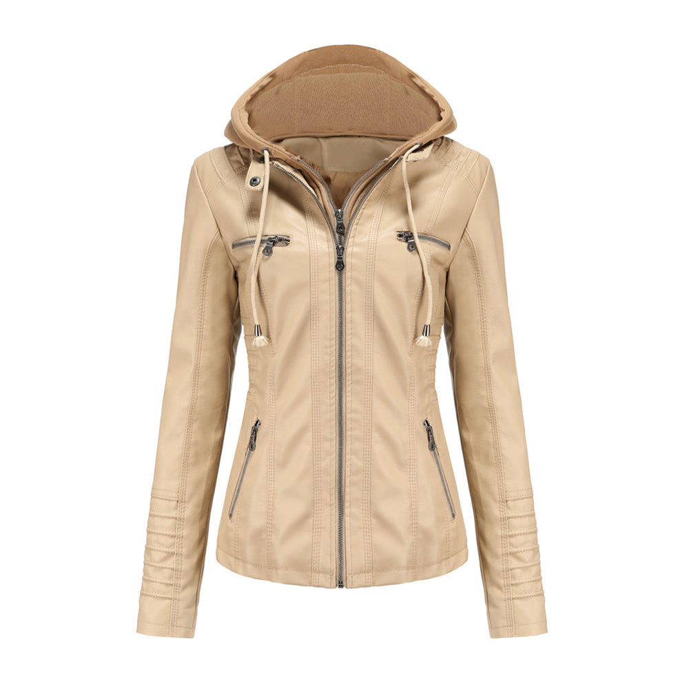 Jimena | Chaqueta de Piel con Capucha