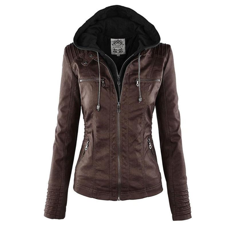 Jimena | Chaqueta de Piel con Capucha