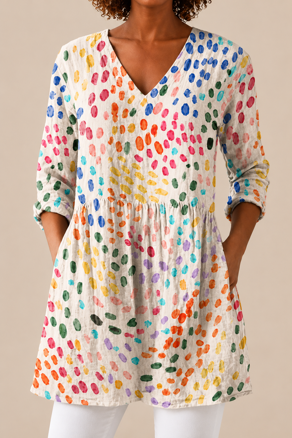 NOELLE - BLUSA LARGA DE ESTAMPADO