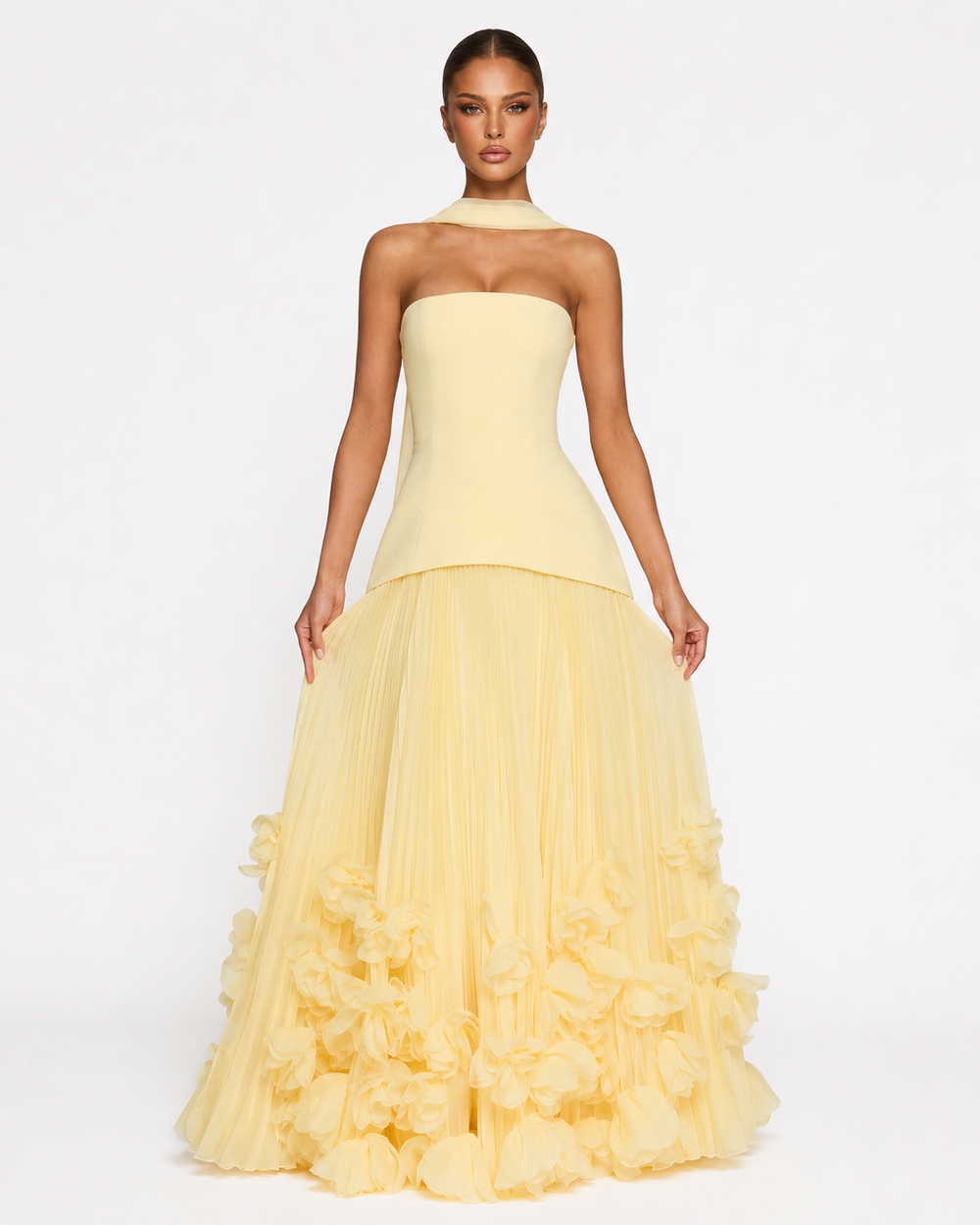 Vestido Largo de Gala Roseta