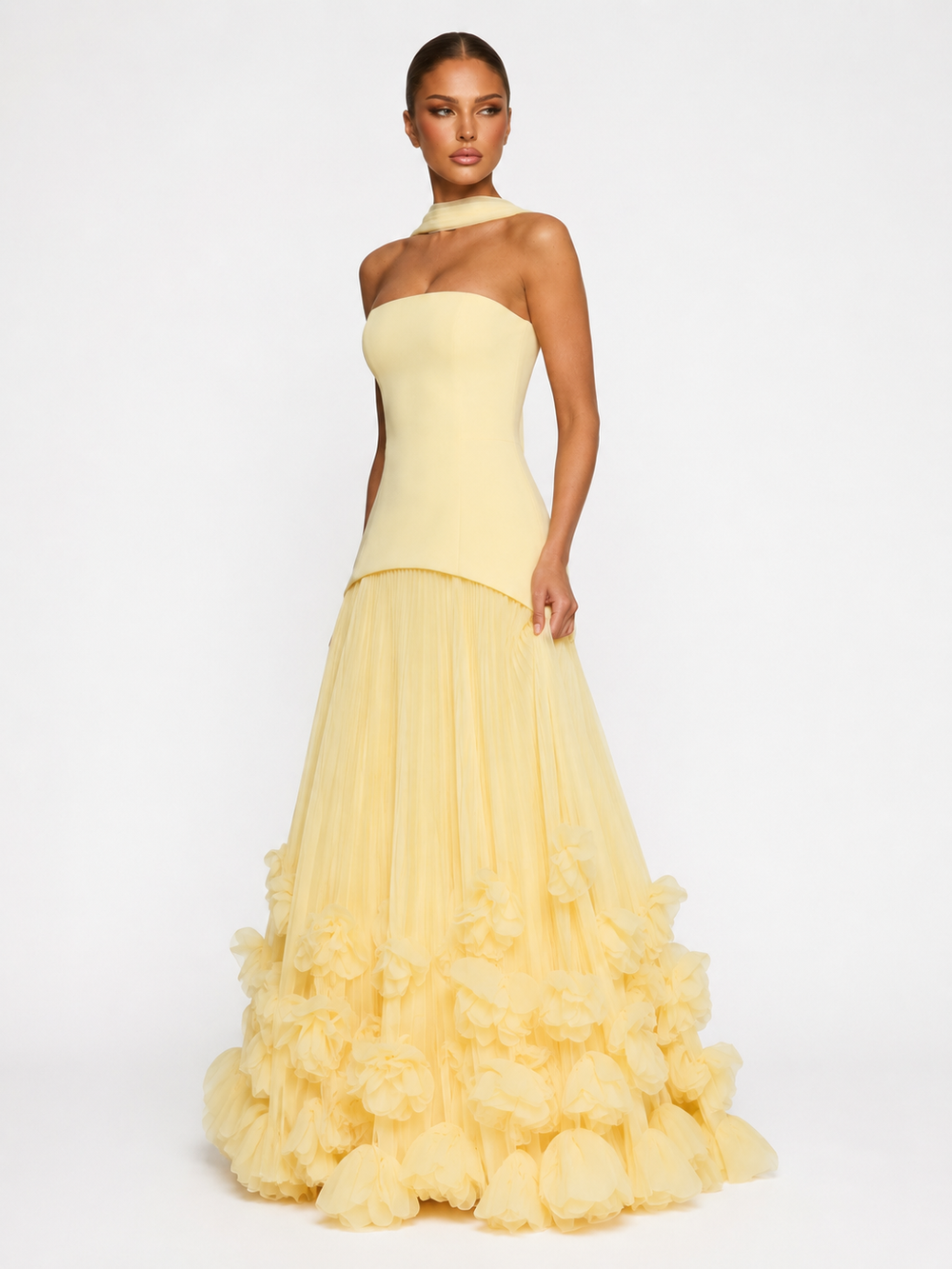 Vestido Largo de Gala Roseta