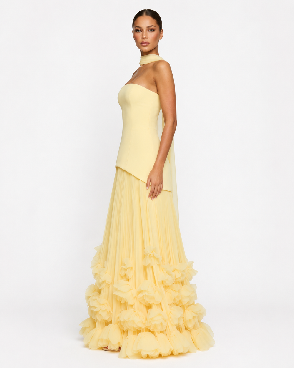 Vestido Largo de Gala Roseta