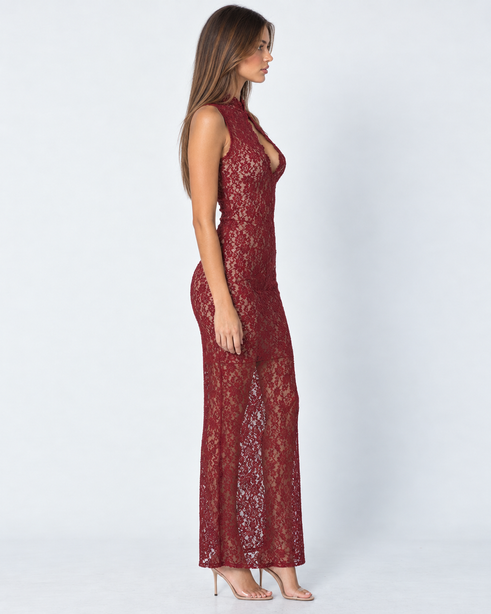 Vestido Largo de Encaje Sin Rencores