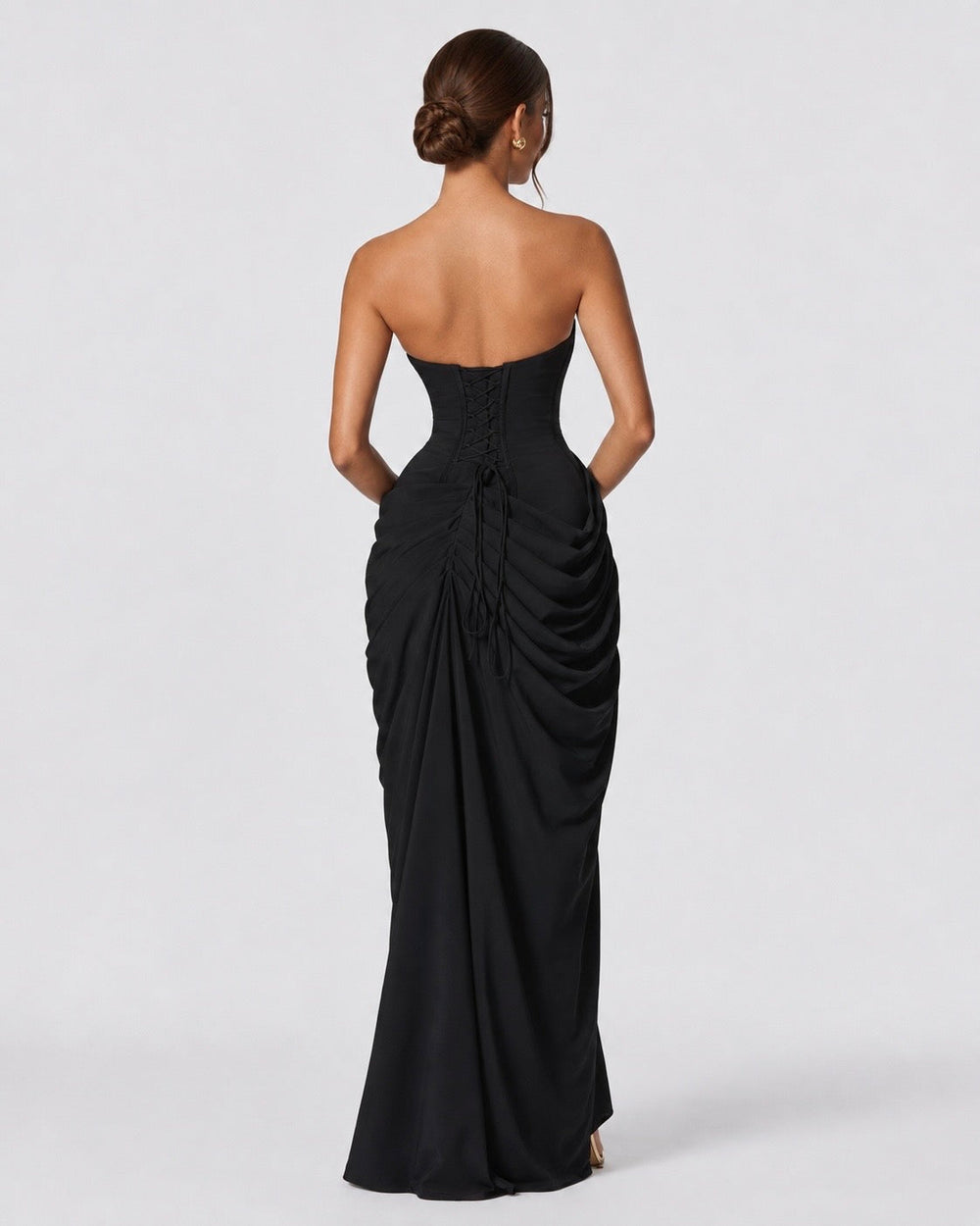 Vestido de Gala Drapeado Protagonista
