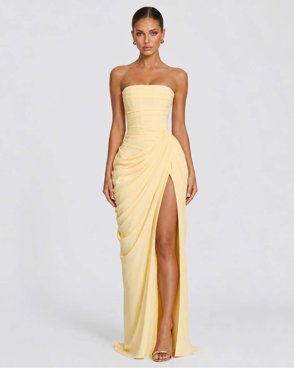 Vestido de Gala Drapeado Protagonista