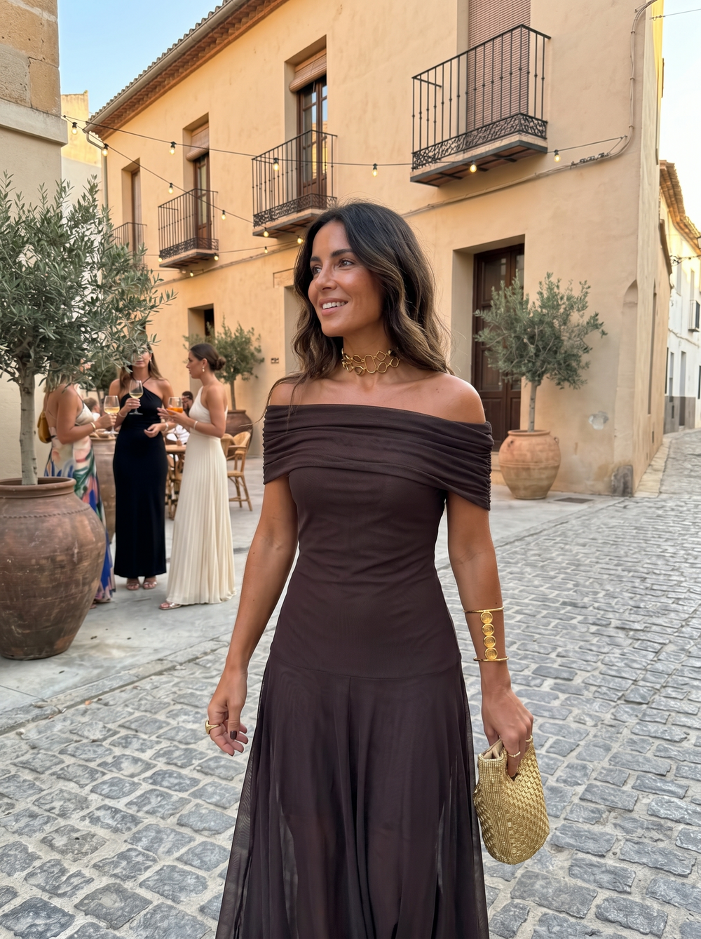 CARLA - VESTIDO LARGO ELEGANTE