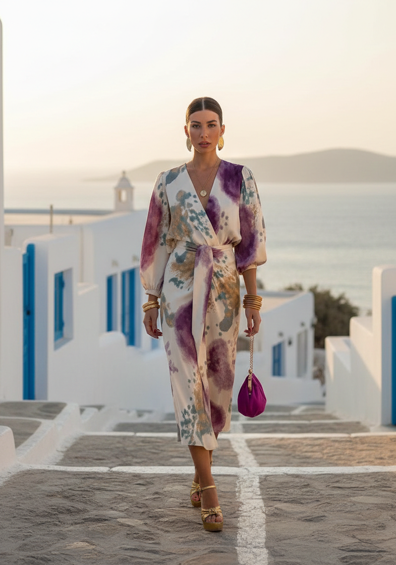 FRANCESCA - VESTIDO MIDI FLORAL
