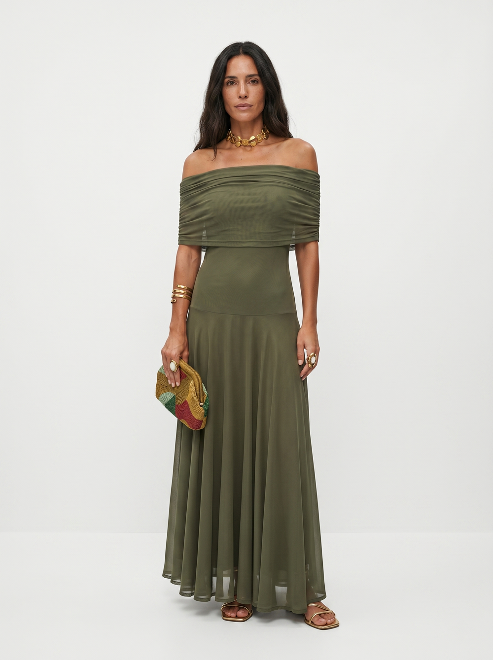 CARLA - VESTIDO LARGO ELEGANTE