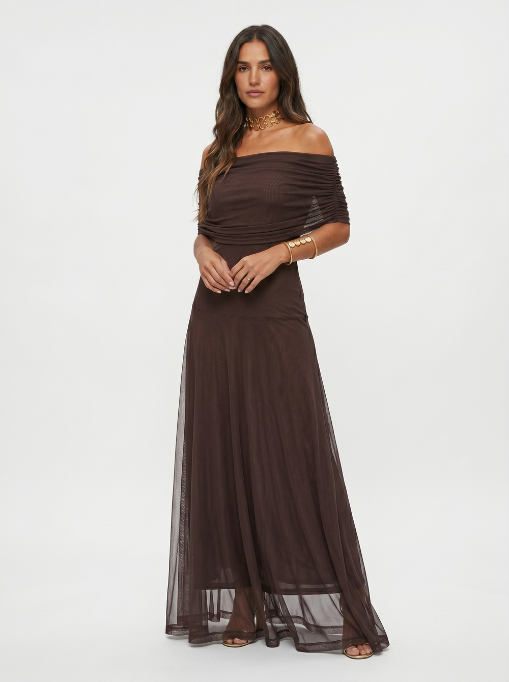 CARLA - VESTIDO LARGO ELEGANTE