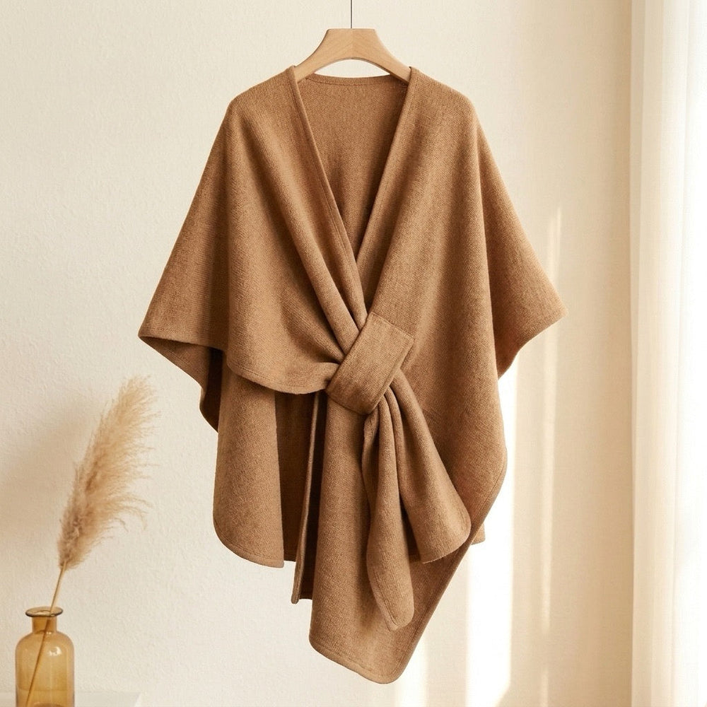 ALPINA - PONCHO BUFANDA DE LANA