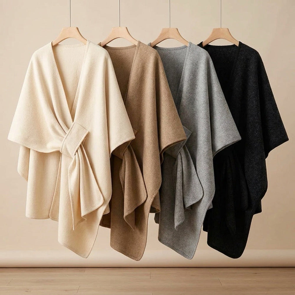ALPINA - PONCHO BUFANDA DE LANA