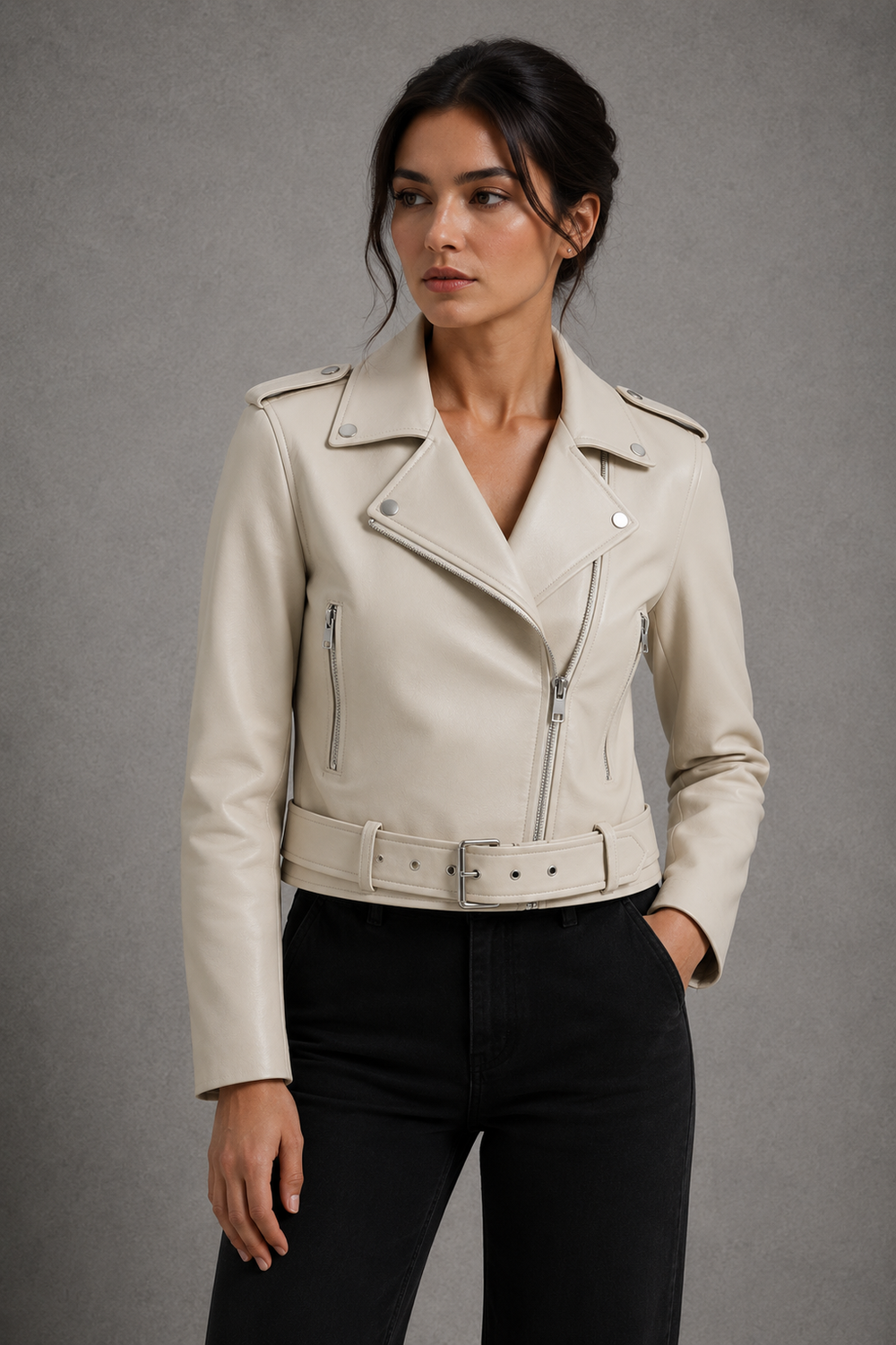 SCARLETT - CAZADORA BIKER OVERSIZE