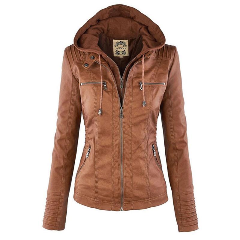 Jimena | Chaqueta de Piel con Capucha