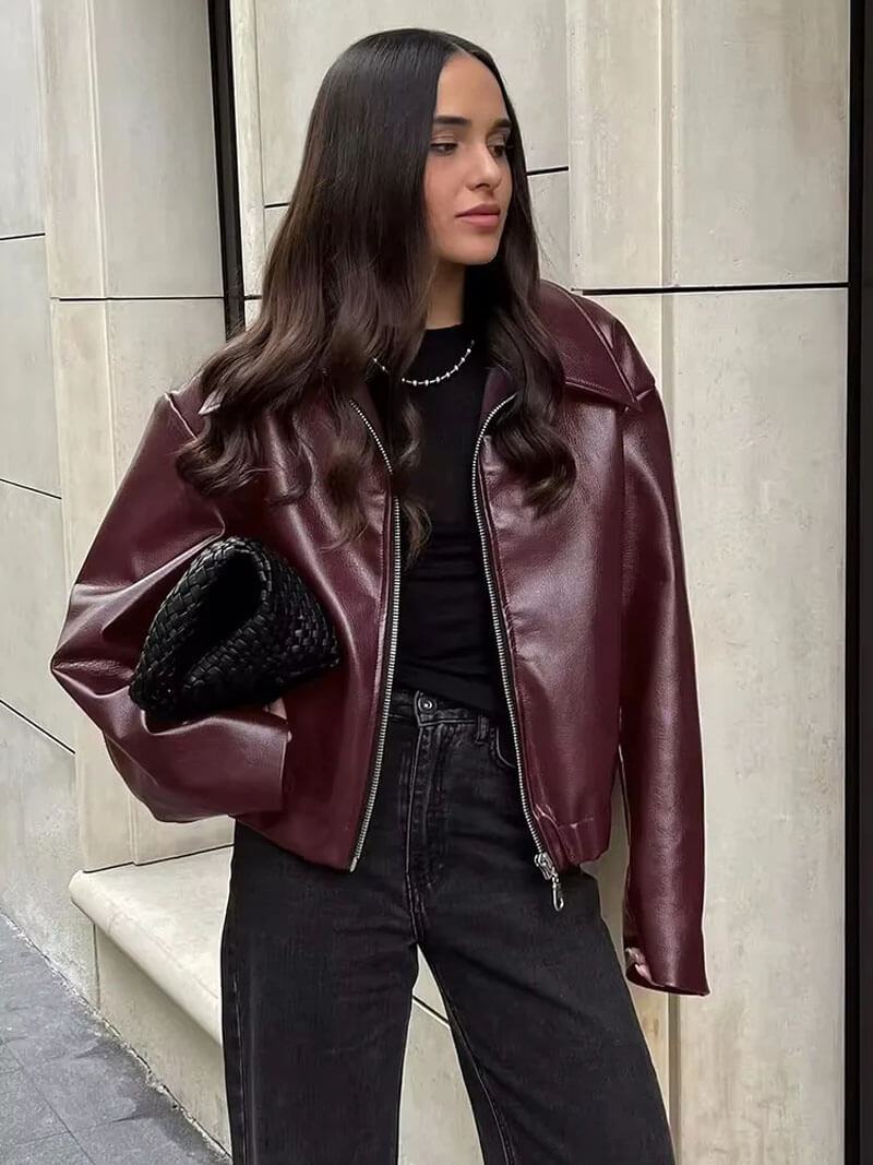 Inaya | Bomber Cuero