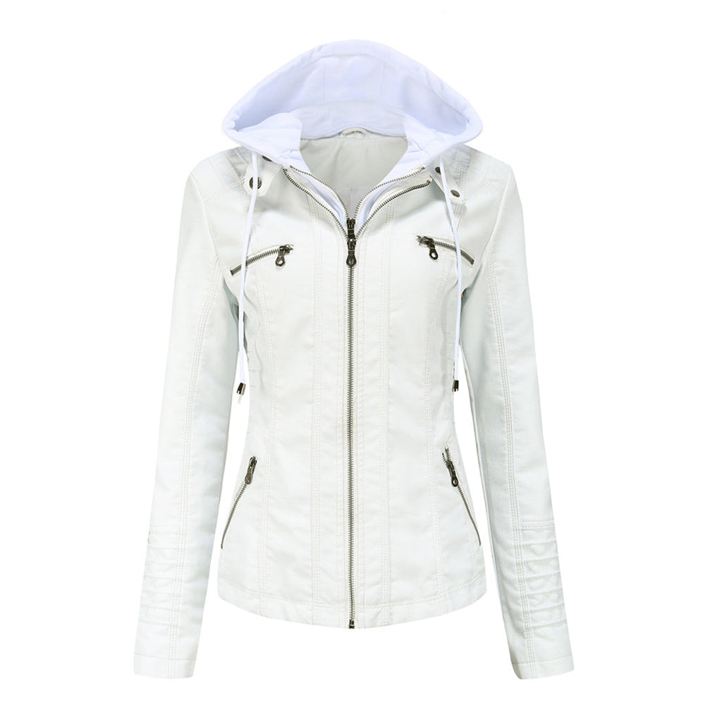 Jimena | Chaqueta de Piel con Capucha