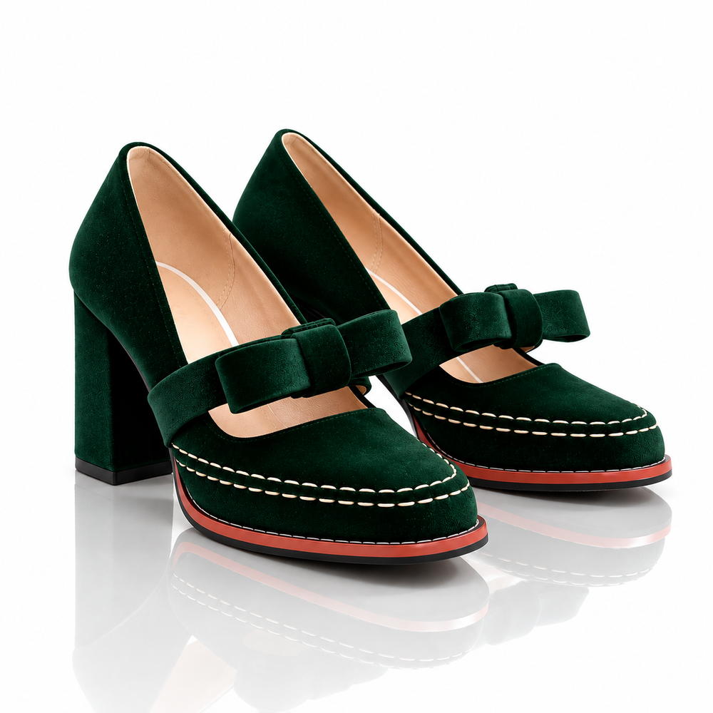 Tacones de terciopelo