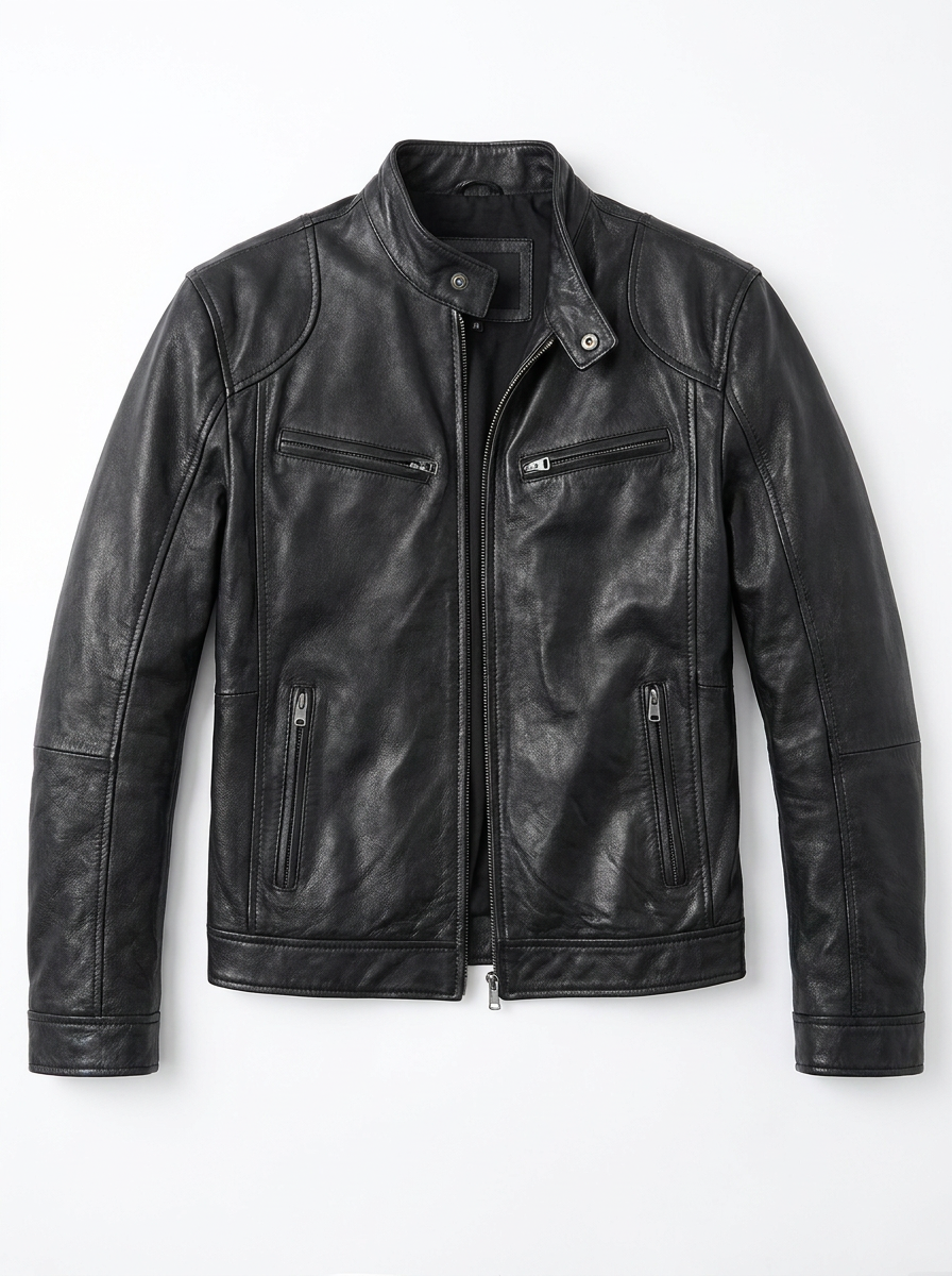 BRUNO - Chaqueta de piel de motorista™