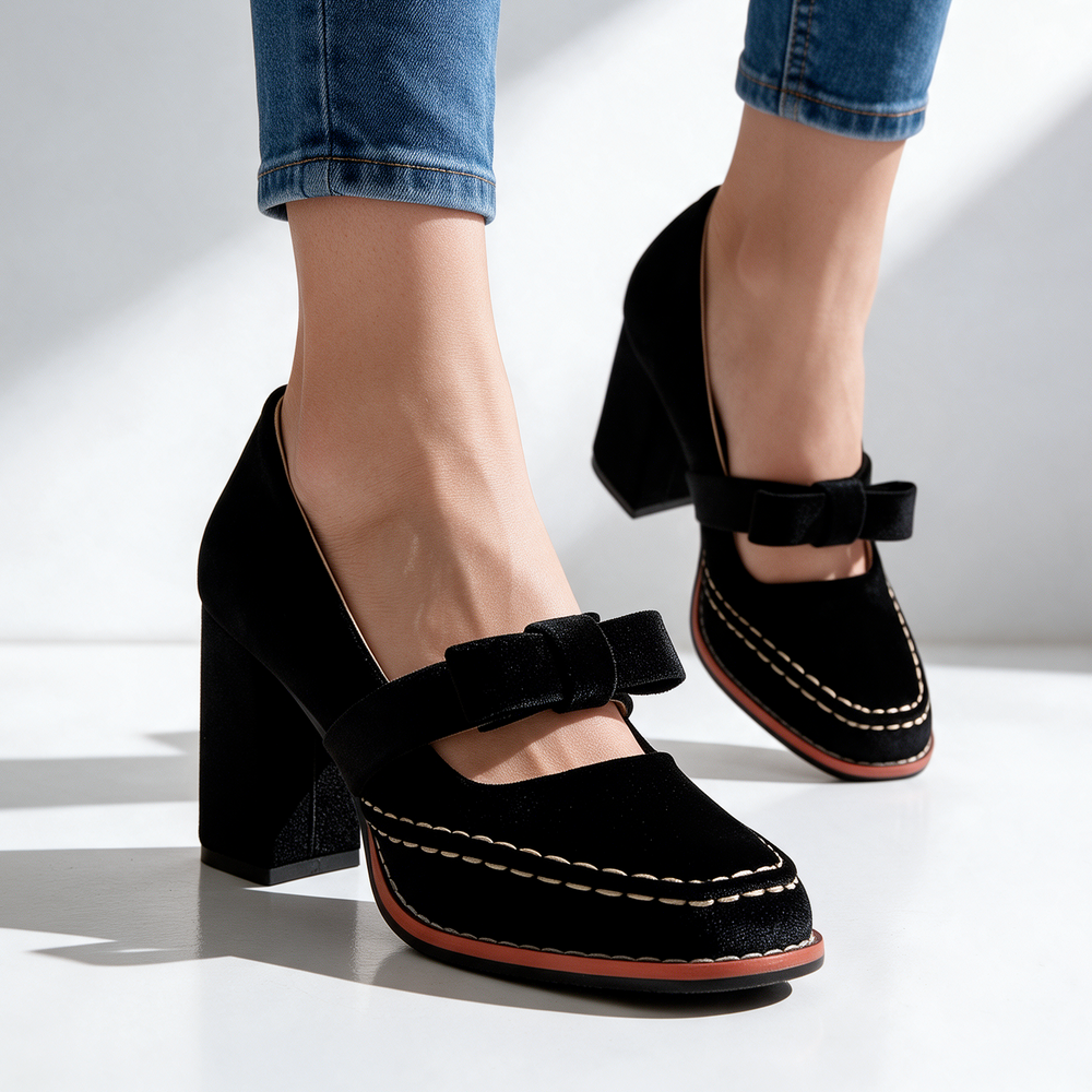 Tacones de terciopelo