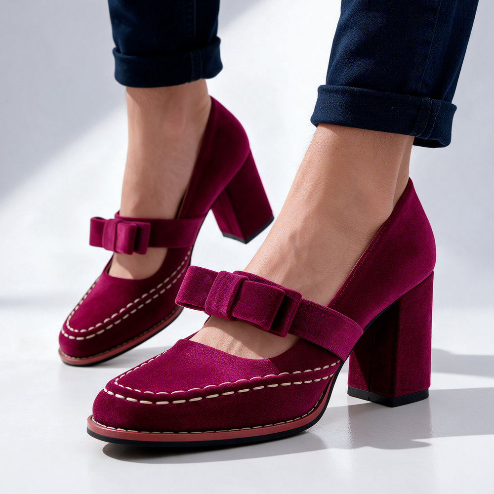 Tacones de terciopelo