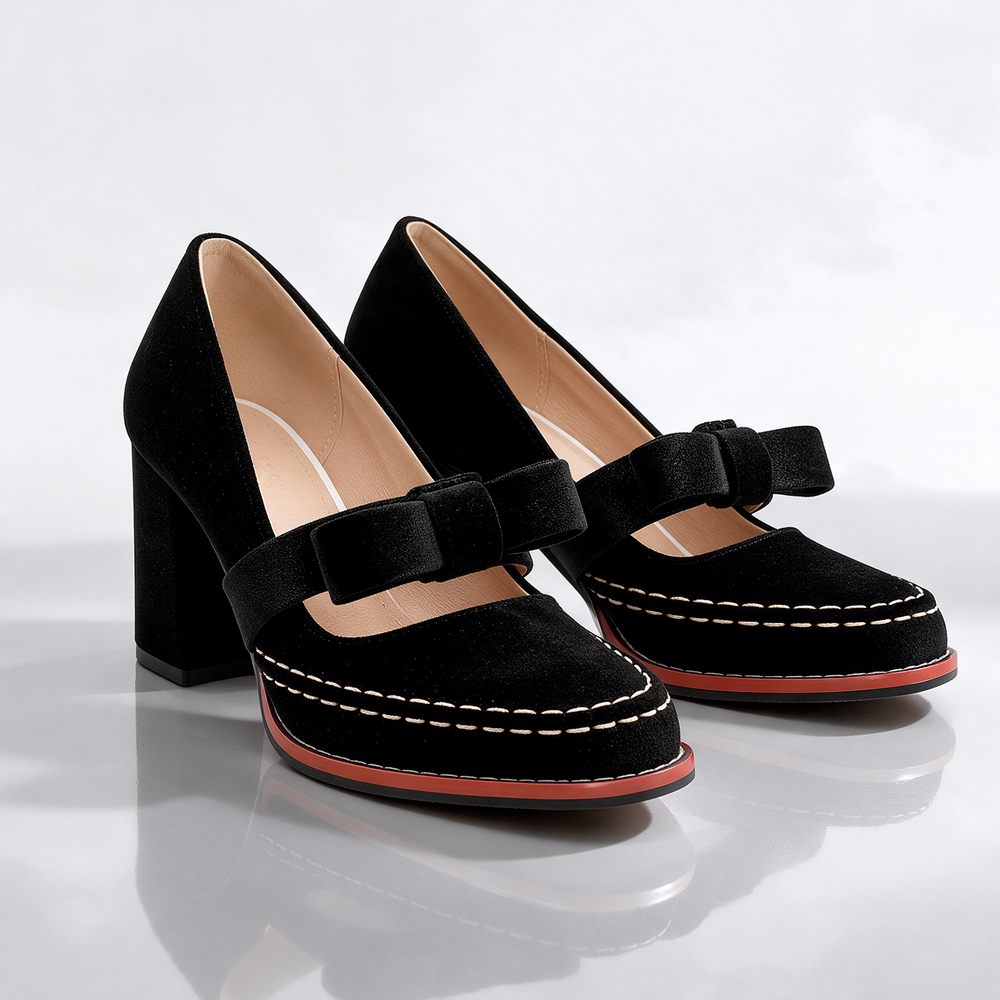 Tacones de terciopelo