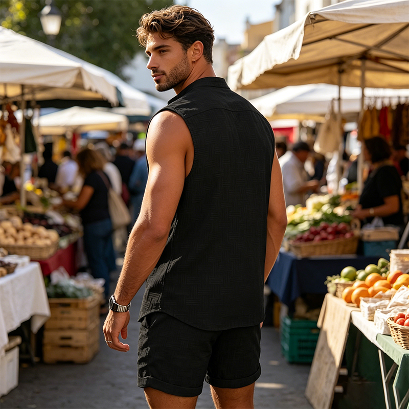 ALEX - Camiseta sin mangas Henley™
